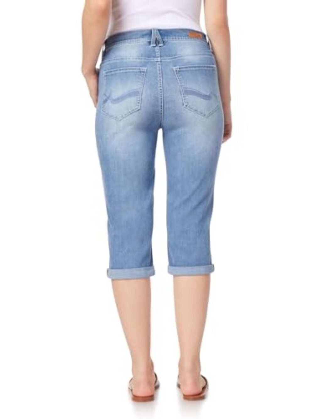 NWT Angels Forever Young Women's Forever Skinny Mid-Rise Crop Jeans - Picture 2 of 16